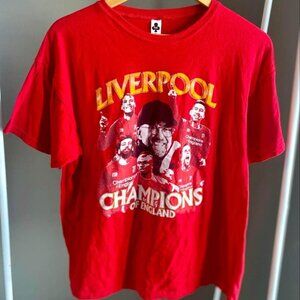 Liverpool Champions of England 2019 Champions Football Soccer Men’s T-Shirt- XL